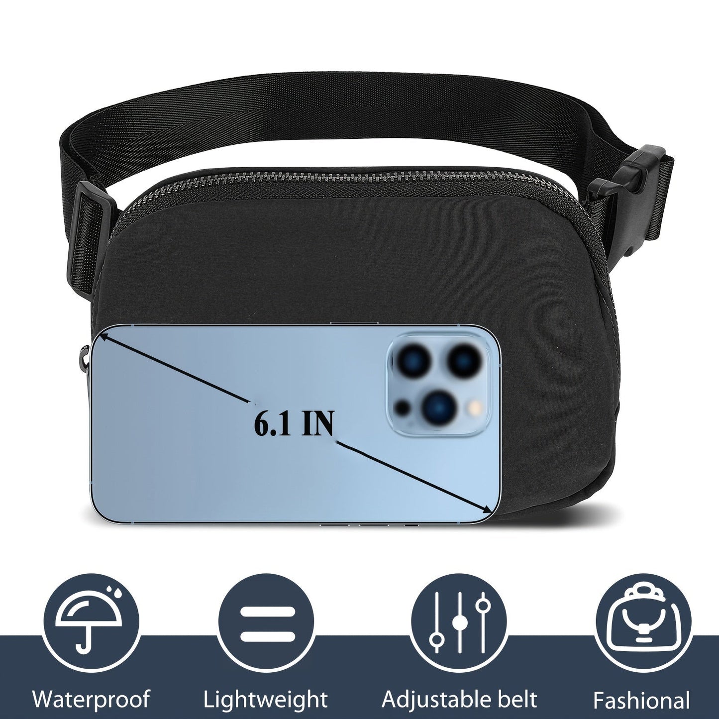 Belt Bag For Women And Men Fanny Pack Waist Bags With Adjustable Strap For Workout Running Travelling Hiking Everywhere