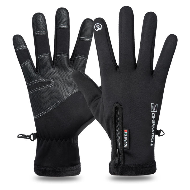 Christmas Gifts Outdoor Winter Gloves Waterproof Moto Thermal Fleece Lined Resistant Touch Screen Non-slip Motorbike Riding Gloves For Men Women