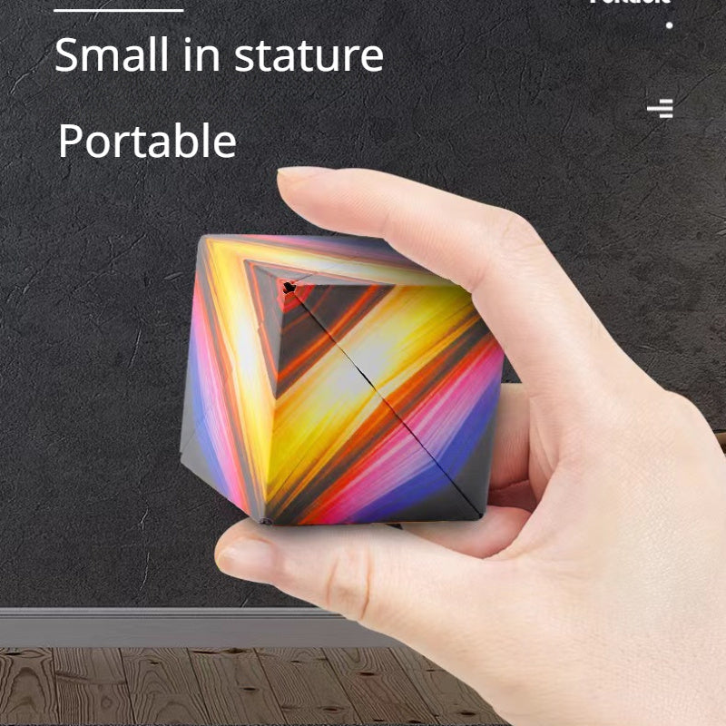 1 Three-dimensional Variety Magic Cube Shashibo Cube Anti Stress Toy Geometry Infinite Magnetic Transform Cube Christmas Gifts