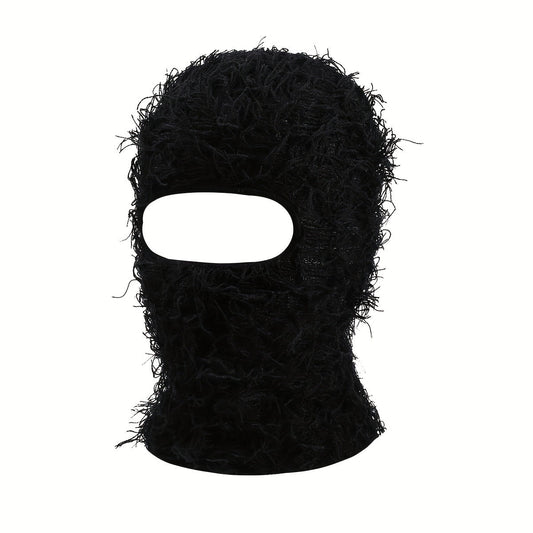 Balaclava Distressed Knitted Full Face Shiesty Ski Mask for Men Women Winter Warm Bonnet Windproof Hats