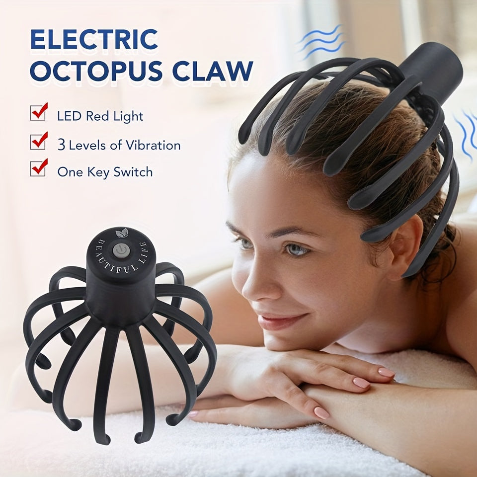 Lomotec 2024 New USB Rechargeable Electric Octopus Claw Scalp Massager - Deep Relaxation and Stress Relief