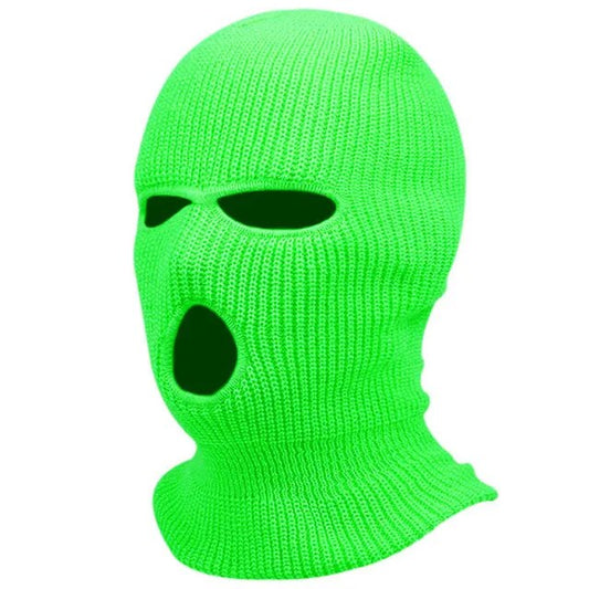 Balaclava Face Mask Men Winter Warm Head Cover, 3-hole Knitting Ski Mask Cold Proof Full Face Mask