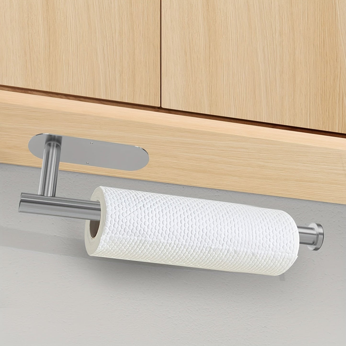 Paper Towel Holders, Paper Towels Rolls, For Kitchen,Paper Towels Bulk, Self-Adhesive Under Cabinet, Both Available In Adhesive And Screws, Stainless Steel Paper Towel Holder 1pc