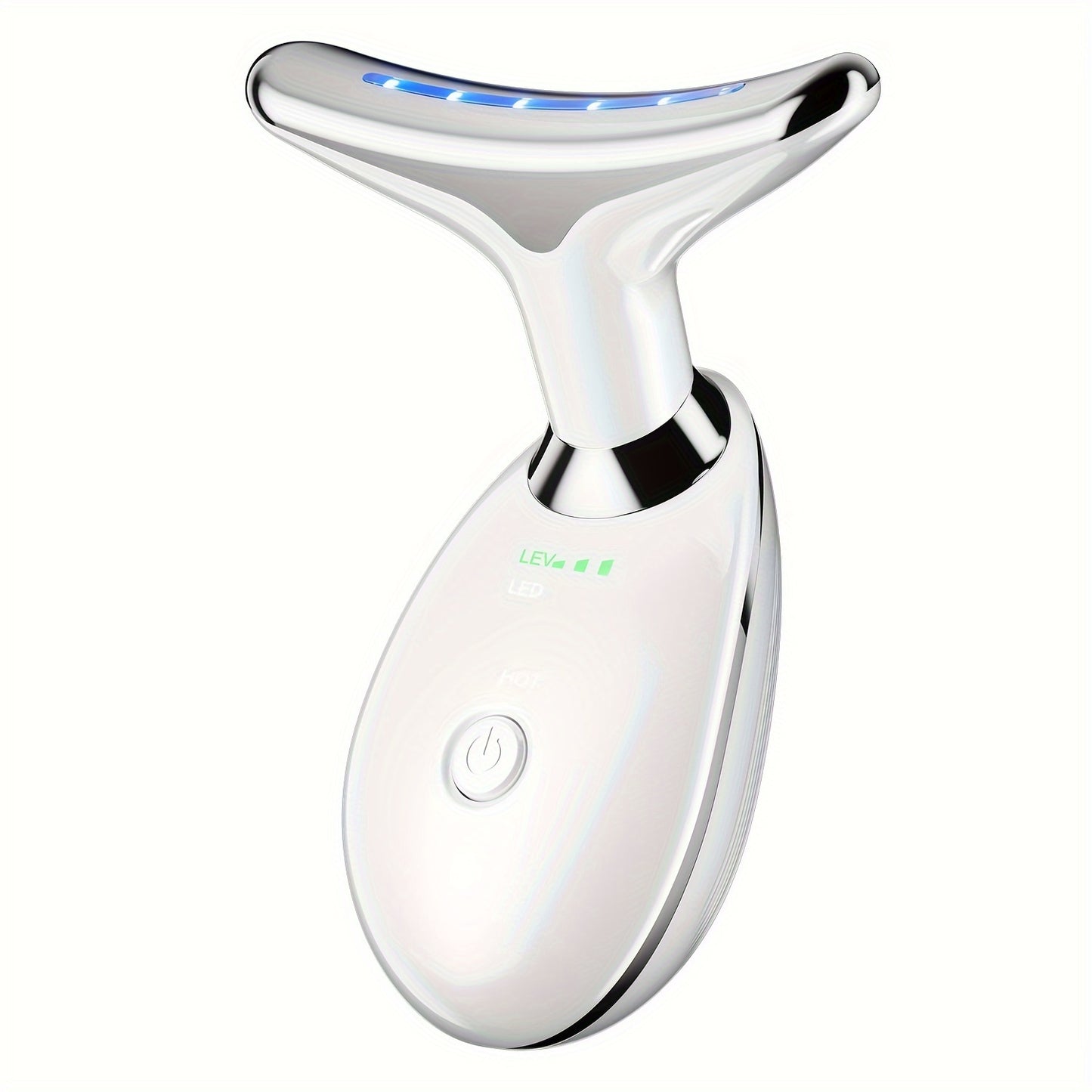 Valentine's Day Gift Mother's Day Gift Device For Neck Face, Double Chin Vibration Facial Massager With Three Uses LED Heat Modes For Skin Care Christmas Gifts