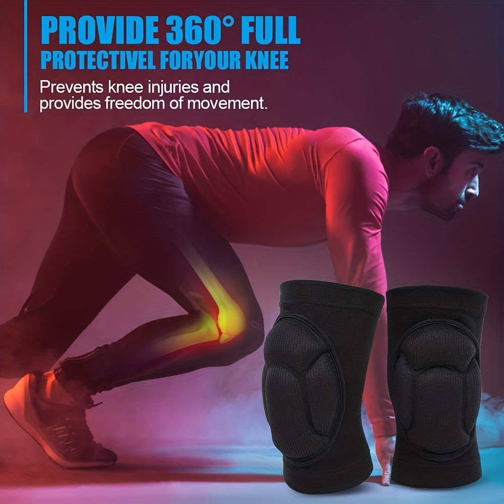 1 Pair Protective Knee Pads, Thick Sponge Non-slip Collision Avoidance Knee Sleeve For 50-85kg